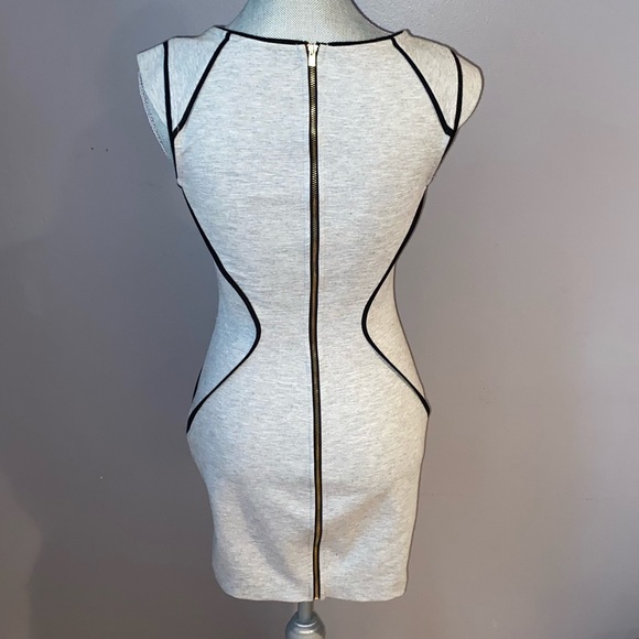 Women’s Express Grey & Black Body-con Dress Size 0 - Picture 6 of 11